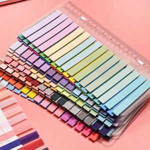 Self-Adhesive PET Material <b>Memo</b> <b>Pads</b> Brightly Colored Transparent Ruler for Back-to-School Season Student Supplies - Product Image 4