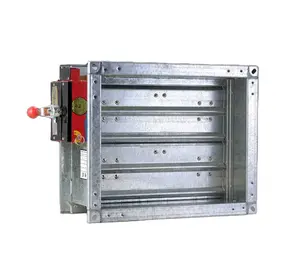 HVAC вентиляция заводская цена оцинкованная сталь автоматический заглушитель дыма от огня 70 градусов электрический противопожарный демпфер