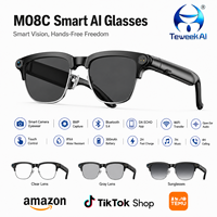 Gafas Inteligentes con Cámara IA M08C, Grabación de Video y Fotos 1080P, Transferencia de Música por WiFi 54, Llamadas, Uso en Exteriores
