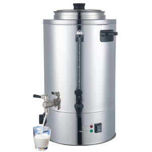 Urna de caldera de agua comercial, hervidor eléctrico de 10 litros <span class=keywords><strong>para</strong></span> leche, acero inoxidable, 2 grifos, 2 tanques, caldera automática <span class=keywords><strong>para</strong></span> hacer té de la leche - Product Image 1