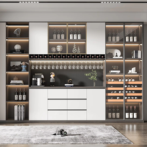 Armoire à ustensiles et à vin de salon moderne de qualité exceptionnelle, design gratuit, élégante, directement de l'usine - Product Image 1
