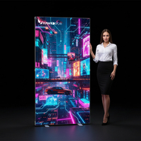 Support de boîte à lumière modulaire pliable et portable, cadre en aluminium, connexion magnétique, double face, LED B1, résistant au feu, léger