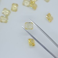 Zircon cubique jaune citron synthétique, pierre précieuse en vrac pour la fabrication de bijoux, 8*6-12*10mm, octogone, effet glace pilée, haute qualité, directement de l'usine