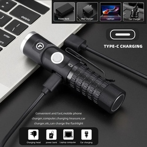 Từ P8 Led đèn pin 90 ° <span class=keywords><strong>Twist</strong></span> xoay đầu siêu sáng IP67 AA USB cho cắm trại ngoài trời khẩn cấp EDC chiến thuật ngọn đuốc - Product Image 4