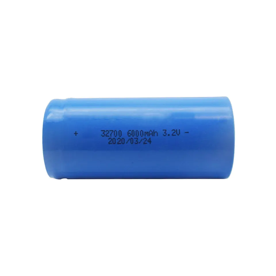 Hot sale 32700 3.2v 6000mAh LED light cylindrical lifepo4 rechargeable battery for power motor E-bike