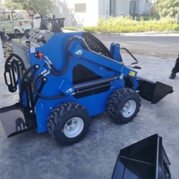 Für Kompaktlader mit EPA-Motor, Benzinbetriebener Traktorlader, Frontlader, Multifunktional mit Mehrfachanbaugeräten