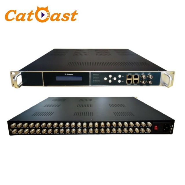 24 FTA Digital Satellite IPTV Streamer DVB-S2 DVB-C ISDBT to IP UDP HLS RTMP HTTP SRT Gateway