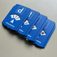 Piringan Timer Parkir Plastik Modern dengan Cetak UV 4 Warna Tersedia dan Slot Koin Euro untuk Meteran Parkir