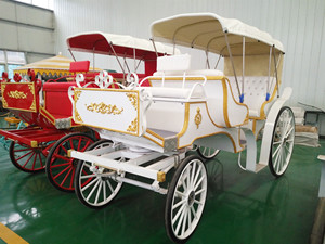 Carruaje de oro con estado Fabricante real Boda eléctrica Carruaje de caballos real - Product Image 4