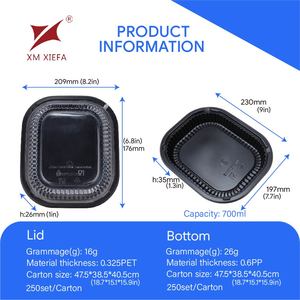 Envase de Plástico para Comida para Llevar con 1/2/3 Compartimentos, con Logotipo y Tamaño Personalizados, Envase Desechable de PP - Product Image 3