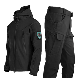 DFS0226 Uniformes de camouflage d'hiver chauds, coupe-vent, imperméables, thermiques, maintien de la température, ensembles SOFTSHELL veste et pantalon - Product Image 2