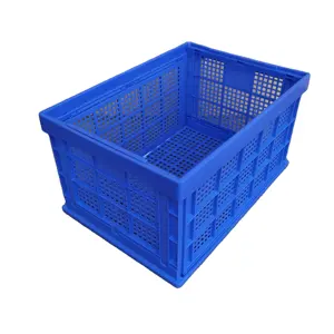 600*420*325mm mesh sea vegetable crates milk foldable storage crate stackable crate mesh box