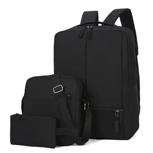 Mens 3 Piece Backpack School Bag 22 L Large Capacity oxford Backpack For Teenagers Backpack Big School Bag