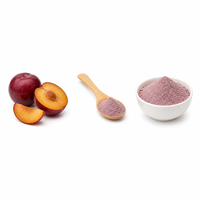 Poudre de jus de fruit séché par pulvérisation en gros, poudre de prune naturelle