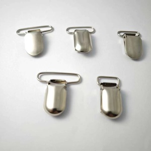 Clips de tirantes en forma de U de pico de pato plateado de acero inoxidable para pantalones al por mayor - Product Image 5