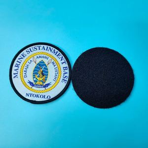 Custom Velcro <b>Patch</b> High Quality <b>Back</b> Hook & Loop Woven Badge for Garment Hats - Product Image 3