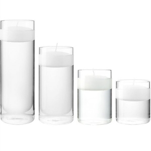 Glass Candlelight Home Decoration Cylinder Vases <b>Dinner</b> Holder Table Centerpieces Water Floating <b>Candle</b> Party Wedding Decoration - Product Image 6