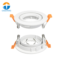 Marco para Downlight LED Cuadrado/Redondo, Empotrable en Techo, Lámpara LED Fija, Foco MR16/GU10, Precio de Fábrica
