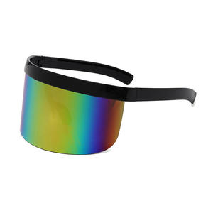 Gafas de Sol de Moda con Lentes de Espejo Degradado Coloridas para Hombre y Mujer, Protección UV400, Tamaño Grande - Product Image 6
