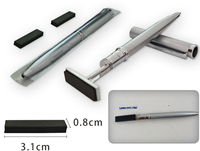 Stylo tampon encreur personnalisé en métal avec nom, sceau personnel sur mesure, stylo auto-encreur avec tampon pour signature