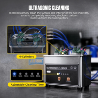 AUTOOL — Machine de nettoyage par injecteur de carburant CT180, nettoyeur ultrasonique Intelligent avec 4 cylindres, mise à niveau