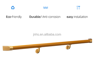 PVC bội đường sắt gỗ màu bệnh viện hành lang lan can bệnh viện bệnh viện bảo vệ tường đường ray - Product Image 5