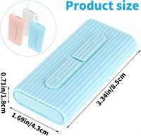 Étui de fil dentaire Portable étui de rangement de distributeur de fil dentaire automatique avec 10 choix de fil dentaire