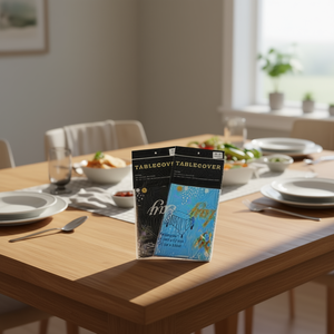 Tovaglia Monouso Quadrata SURTIDO 54x54 Pollici in Plastica con Motivo Stampato in Materiale Non Tessuto per Feste - Product Image 2