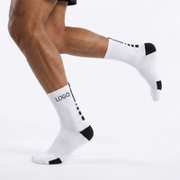 Chaussettes de sport tendance en tricot, respirantes, avec logo personnalisé, soutien de la voûte plantaire, pour les passionnés d'entraînement et de sport