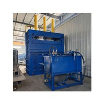 Presse à balles hydraulique semi-automatique pour carton et fibres – Machine à presser les cartons