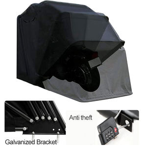 Vente en gros Logo de taille personnalisée Abri <span class=keywords><strong>moto</strong></span> tous temps Tente de remise Tente Imperméable Résistant aux UV <span class=keywords><strong>Garage</strong></span> extérieur - Product Image 2