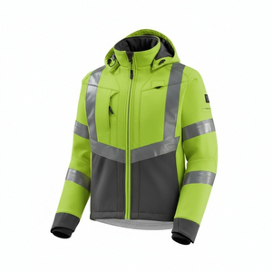 Phản quang an toàn khả năng hiển thị cao Hoody Áo khoác hoodie quần áo mùa đông HI phản xạ Áo nỉ - Product Image 1