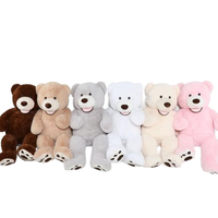 Grand ours en peluche géant, peluche douce, peluches géantes américaines, jouets en peluche 130 cm (51'')