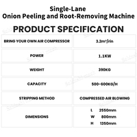 Machine chinoise à double voie pour éplucher et retirer les racines et la peau des oignons, destinée au marché malaisien