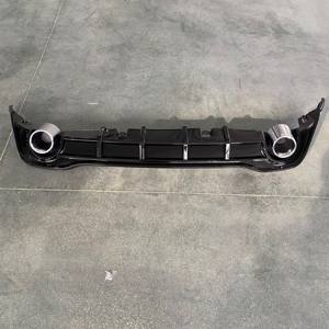 Diffuseur arrière de voiture Excellent diffuseur de pare-chocs arrière Lèvre arrière pour <span class=keywords><strong>VW</strong></span> <span class=keywords><strong>Golf</strong></span> 8 MK8 2021 <span class=keywords><strong>2022</strong></span> 2023 2024 à GTI CLUBSPORT style - Product Image 2