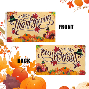Factory Wholesale Large 3*5ft Polyester Pennant <b>Flag</b> Digital Printing Display Accessories for Thanksgiving Decoration - Product Image 5