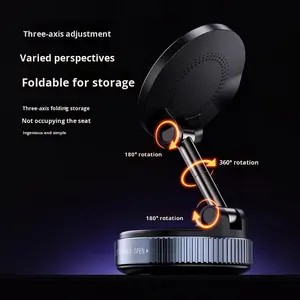 Cargador Inalámbrico Giratorio para Tablero de Auto, Soporte Magnético Multifuncional Universal para Teléfono con Cable de Datos - Product Image 4