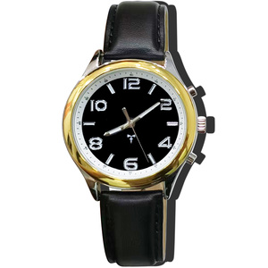 Montre parlante japonaise radiocommandée avec alarme forte pour les malvoyants, les personnes âgées ou les aveugles-Charge solaire - Product Image 1