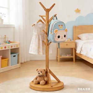 <span class=keywords><strong>Perchero</strong></span> <span class=keywords><strong>de</strong></span> Bambú con 8 Ganchos para Abrigos y Sombreros, Estante <span class=keywords><strong>de</strong></span> Almacenamiento, <span class=keywords><strong>Perchero</strong></span> <span class=keywords><strong>de</strong></span> Madera - Product Image 4