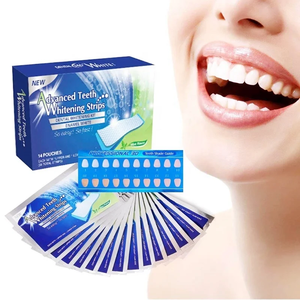 14 जोड़े नए मिंट स्वाद दांत सफेद करने वाली स्ट्रिप्स कस्टम-फिट मौखिक देखभाल सफेद करने वाले पीले दाग और पट्टिका हटाने के स्ट्रिप्स - Product Image 6
