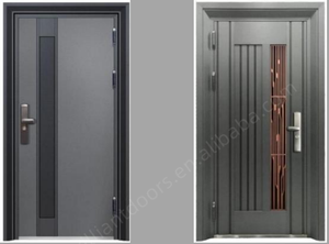 Hiện đại phía trước nhập an ninh thép cửa cho ngôi nhà phong cách bên ngoài thiết kế chính - Product Image 5