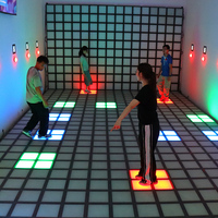Piste de danse interactive pour jeux d'enfants 30x30cm Lumière de piste de danse interactive à LED jeux lumineu
