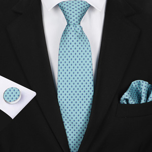 Conjunto de <span class=keywords><strong>Corbata</strong></span> para Hombre al por Mayor, Color <span class=keywords><strong>Azul</strong></span> <span class=keywords><strong>Marino</strong></span>, Dorado y Amarillo, <span class=keywords><strong>con</strong></span> Pañuelo de Bolsillo, <span class=keywords><strong>Corbata</strong></span> de Seda <span class=keywords><strong>con</strong></span> Estampado Floral y Gemelos para Hombre - Product Image 5