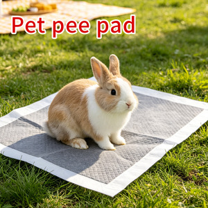 Tapis de toilette jetables pour animaux de compagnie, absorbants, désodorisants, en tissu non tissé, pour petits animaux - Product Image 3