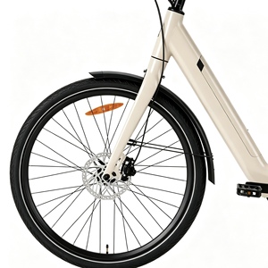 Bicicleta Eléctrica Urbana de 28 Pulgadas con Cuadro de Acero, Motor Trasero de 7 Velocidades y 350W, Batería de Litio Integrada, Asistencia al Pedaleo, 25km/h - Product Image 2