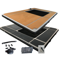 Plateforme de loisirs aquatiques gonflable en Drop Stitch pour jet-skis, yachts et bateaux, ponton d'accueil
