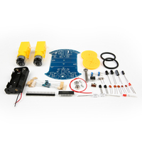 Robotlink D2-2 Diy ligne de suivi intelligente Kit de Suite de voiture intelligente At89c2051 51 Mcu patrouille électronique pièce Automobile