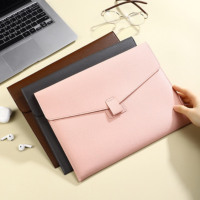 Carpeta de Almacenamiento Personalizada de Gran Capacidad A4, de Cuero PU Grueso, Impermeable, para Oficina, Negocios, Escuela, con Logotipo Personalizado Hongweishu