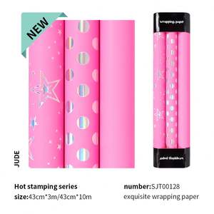 Wholesale Custom Gift Birthday Valentine's Day Party <b>Wrap</b> <b>Paper</b> <b>Roll</b> 43*300cm for Packaging Wrapping <b>Paper</b> - Product Image 4