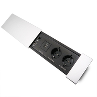 JX 280x100x32mm, 240V, prise ue pour salle de conférence, cuboïde, table, couvercle coulissant